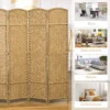4 delige kamerscherm, opvouwbare privacy scherm, privacy wand voor woonkamer, slaapkamer, thuiskantoor, natuur 8