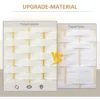 4 delige kamerscherm, opvouwbare privacy scherm, privacy wand voor woonkamer, slaapkamer, thuiskantoor, wit 5