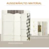 4 delige kamerscherm, opvouwbare privacy scherm, privacy wand voor woonkamer, slaapkamer, thuiskantoor, wit 7