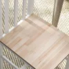 4 delige set keukenstoelen eetkamerstoelen stoelen, massief hout, modern design, 38,5 cm x 47,5 cm x 99 cm, natuur 10