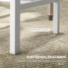 4 delige set keukenstoelen eetkamerstoelen stoelen, massief hout, modern design, 38,5 cm x 47,5 cm x 99 cm, natuur 7