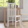 4 delige set keukenstoelen eetkamerstoelen stoelen, massief hout, modern design, 38,5 cm x 47,5 cm x 99 cm, natuur 8