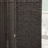 6 delig kamerscherm, opvouwbare privacybescherming, privacywand voor woonkamer, slaapkamer, thuiskantoor, bruin 9