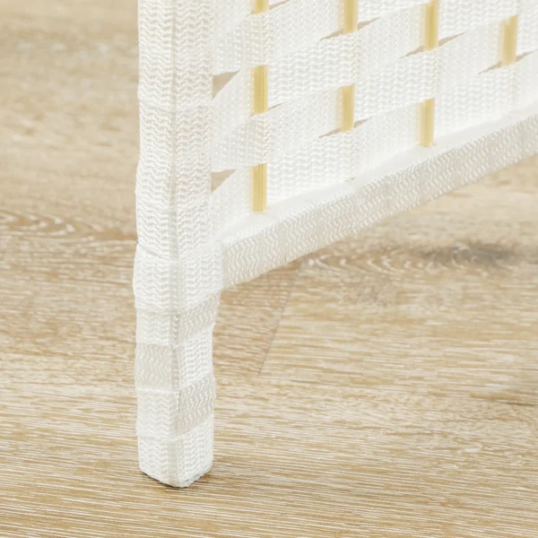 6 delige kamerverdeler, opvouwbare privacy scherm, privacy wand voor woonkamer, slaapkamer, thuiskantoor, wit 10