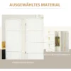 6 delige kamerverdeler, opvouwbare privacy scherm, privacy wand voor woonkamer, slaapkamer, thuiskantoor, wit 7