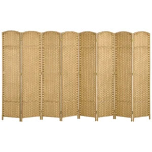 8 delige kamerverdeler, opvouwbare privacy scherm, privacy wand voor woonkamer, slaapkamer, thuiswerkplek, natuur 1