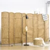 8 delige kamerverdeler, opvouwbare privacy scherm, privacy wand voor woonkamer, slaapkamer, thuiswerkplek, natuur 2