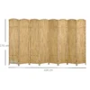 8 delige kamerverdeler, opvouwbare privacy scherm, privacy wand voor woonkamer, slaapkamer, thuiswerkplek, natuur 4