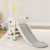 Aiyaplay 3 in 1 kinder glijbaan met klimrek, basketbalnet bal, opvouwbare indoor peuterglijbaan voor kinderen van 2 5 jaar 10