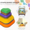 Aiyaplay balans stapstenen, set van 11, stapelbaar & lichtgewicht, antislip, voor binnen/buiten 6
