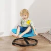 Aiyaplay sensorische draaistoel voor kinderen, vlinder vorm, bevordert balans en coördinatie, kunststof, metaal, blauw 2