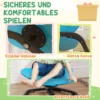 Aiyaplay sensorische draaistoel voor kinderen, vlinder vorm, bevordert balans en coördinatie, kunststof, metaal, blauw 6