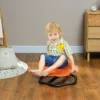 Aiyaplay sensorische kinderstoel, draaistoel voor autisme, sensorische balanstraining zitplaats kunststof oranje 2