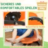 Aiyaplay sensorische kinderstoel, draaistoel voor autisme, sensorische balanstraining zitplaats kunststof oranje 6
