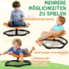 Aiyaplay sensorische kinderstoel, draaistoel voor autisme, sensorische balanstraining zitplaats kunststof oranje 7