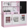 Aiyaplay speelkeukenset met potten, schoolbord, telefoon, ijsmachine, fornuis, 83,8 x 26,8 x 81 cm, roze 1