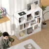 Boekenkast staande kast, 8 planken, 97,5 x 30 x 100 cm, wit 8