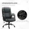Bureaustoel, ergonomische bureaustoel, draaistoel met gevoerde armleuning, tot 220 kg belastbaar, grijs 6