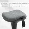 Bureaustoel met draaifunctie, ergonomische kruk, in hoogte verstelbaar 65,5 83,5 cm 120° kantelbaar grijs 8