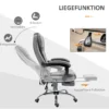 Bureaustoel met massagefunctie, ergonomische bureaustoel met lig & verwarmingsfunctie, afstandsbediening, grijs 6
