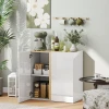 Dressoir, sideboard met soft close deuren, aanpasbaar rek, voor woonkamer, keuken, eetkamer, wit 2