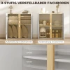 Dressoir, sideboard met soft close deuren, aanpasbaar rek, voor woonkamer, keuken, eetkamer, wit 7