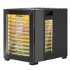 Droogautomaat, 850 w, temperatuurregelaar 40 70°c, 48 uur timer, 12 inlegvellen roestvrij staal zwart 1
