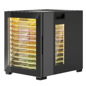 Droogautomaat, 850 w, temperatuurregelaar 40 70°c, 48 uur timer, 12 inlegvellen roestvrij staal zwart 1