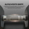 Dumbbells met gekartelde handgreep, korte halters van gietijzer, 2 x 15kg, korte halters voor mannen en vrouwen 6