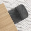 Eetkamerstoelen, set van 4 keukenstoelen met rugleuning, fluweelachtige uitstraling, gestoffeerde stoelen met metalen poten, voor eettafel, grijs 9