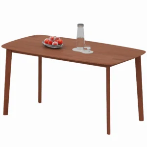Eettafel, massief grenenhout, gelakte oppervlakte, 150 x 80 cm, bruin 1