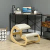 Ergonomische, schommelende knie kruk voor thuiskantoor, ter verbetering van de lichaamshouding, crème 2
