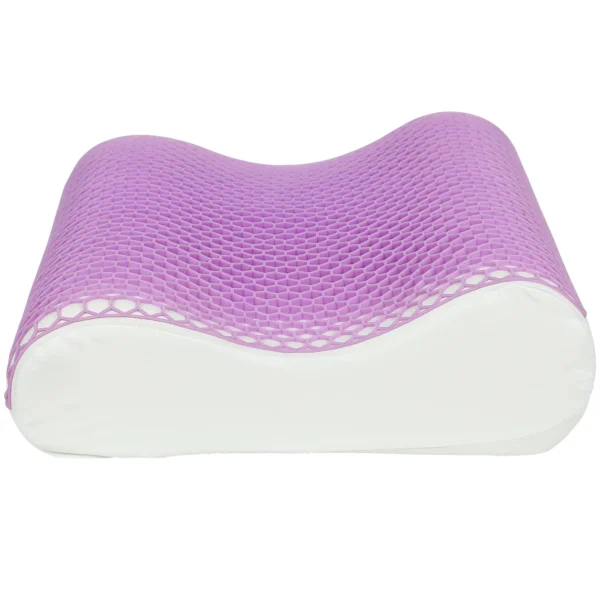 Geheugenschuim kussen hoofdkussen, neksteunkussen met afneembare hoes, 2 hoogte ergonomisch, 2s snel reagerend 1
