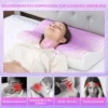 Geheugenschuim kussen hoofdkussen, neksteunkussen met afneembare hoes, 2 hoogte ergonomisch, 2s snel reagerend 6