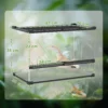 Glazen terrarium voor reptielen, verhoogde & waterdichte bodem, knoopschakelaar 4