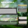 Glazen terrarium voor reptielen, verhoogde & waterdichte bodem, knoopschakelaar 9