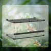 Glazen terrarium voor reptielen, verhoogde & waterdichte bodem, knoopslot 4
