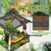 Glazen terrarium voor reptielen, verhoogde & waterdichte bodem, knoopslot 6