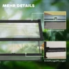 Glazen terrarium voor reptielen, verhoogde & waterdichte bodem, knoopslot 9