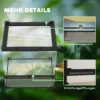 Glazen terrarium voor reptielen, verhoogde & waterdichte bodem, knoopslot 9