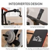 Haltersbank zonder gewichten, verstelbare fitnessbank voor talloze oefeningen, workout station, staal, kunststof, zwart+rood 6