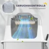 Kattenbak, kattentoilet met deksel, kattenbak schep, voorste ingang en bovenste uitgang roestvrij staal tot 15 kg 9