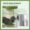 Kattenboom 91cm speelboom met kattenbed, platform lamswol groen 7