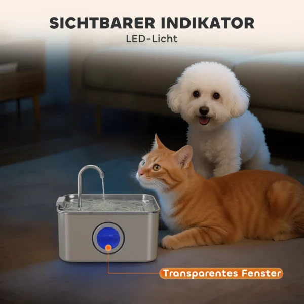 Kattenfontein 3,2l drinkfontein voor katten met stille pomp actief koolstoffilter 10
