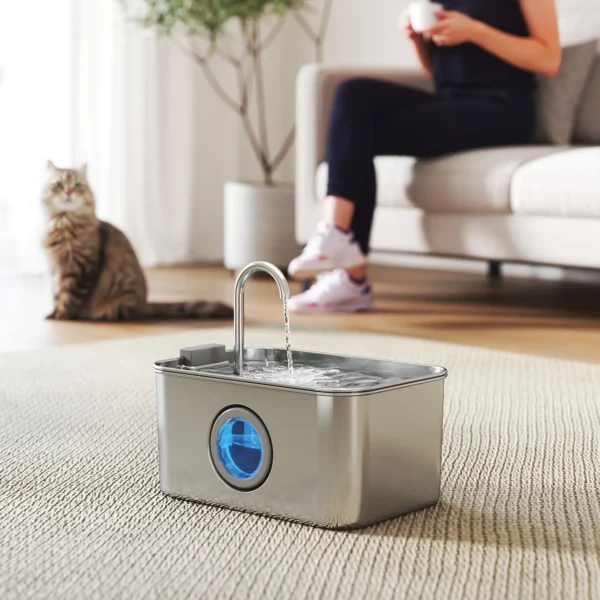 Kattenfontein 3,2l drinkfontein voor katten met stille pomp actief koolstoffilter 2