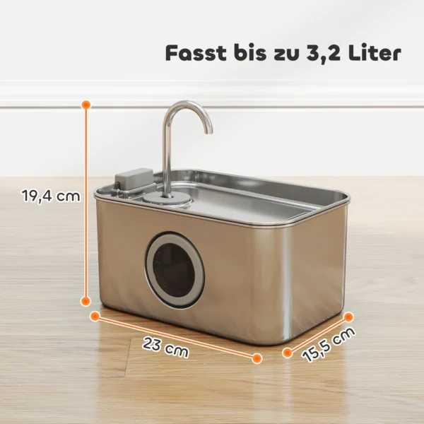 Kattenfontein 3,2l drinkfontein voor katten met stille pomp actief koolstoffilter 4