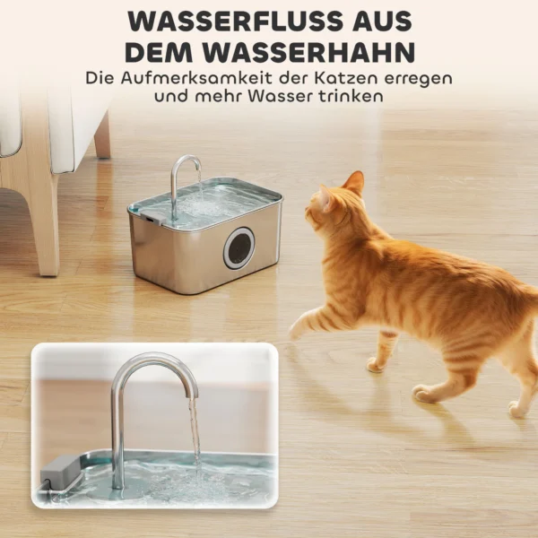 Kattenfontein 3,2l drinkfontein voor katten met stille pomp actief koolstoffilter 6