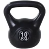 Kettlebell kogelhalter 10 kg gewicht halter gevuld met zand voor beginners zwart 1