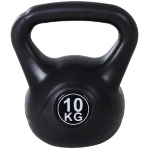 Kettlebell kogelhalter 10 kg gewicht halter gevuld met zand voor beginners zwart 1
