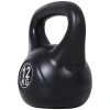 Kettlebell kogelhalter 12 kg gewicht halter gevuld met zand voor beginners zwart 1